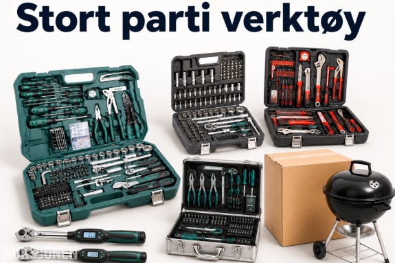 Restlager  - verktøy, kappskiver, hage og småvarer – Mannesmann, Worx, 3M m.m.